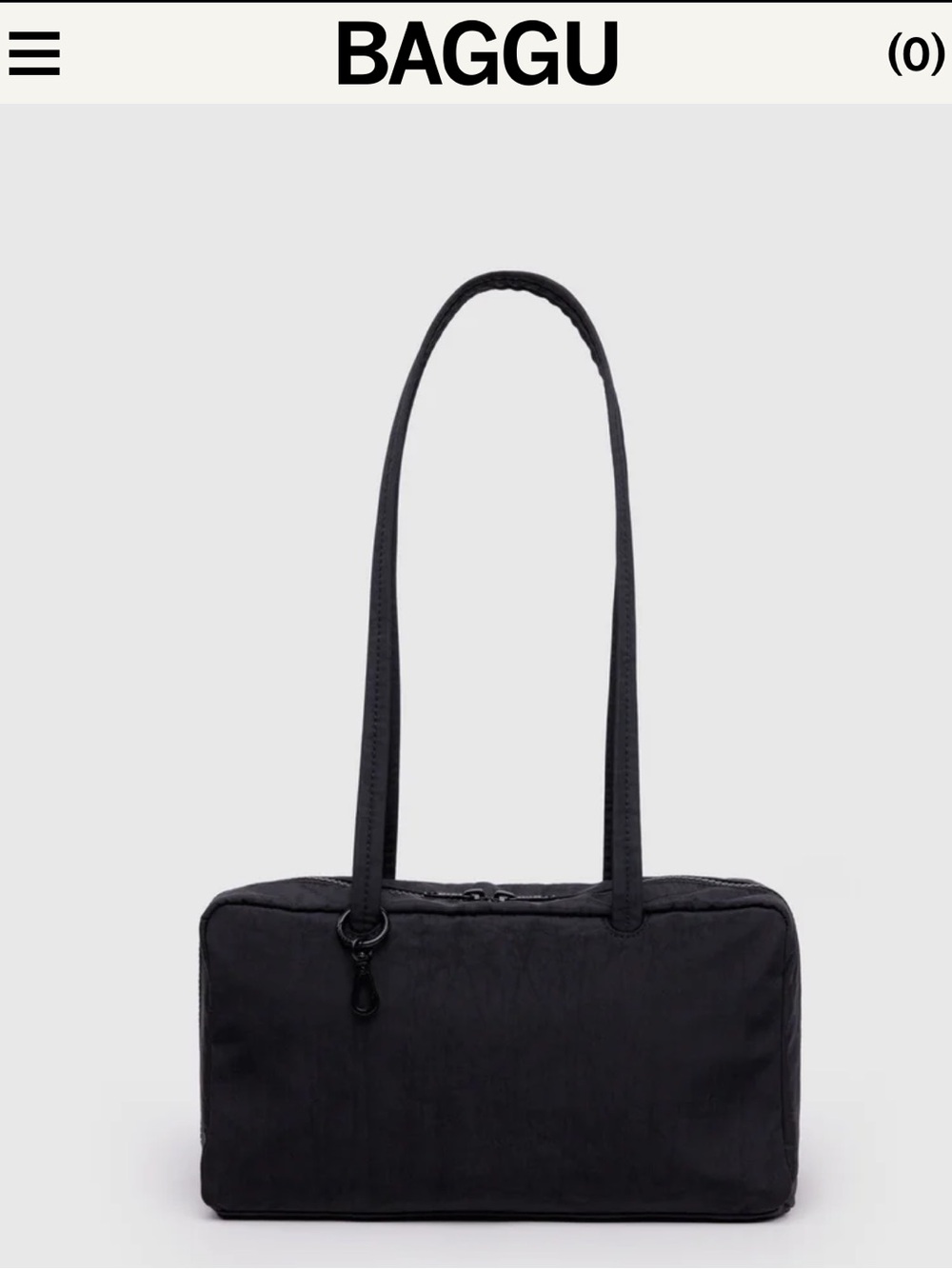 NWOT BAGGU Nylon Bowler Bag